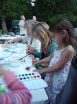 Fundraising fun at the Santa Cruz Mountains Art Center, Ben Lomond, California
