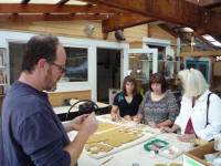 Fundraising fun at the Santa Cruz Mountains Art Center, Ben Lomond, California
