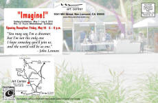 Open House & Mother's Day sale, May 11, at the Santa Cruz Mountains Art Center- Postcard back
